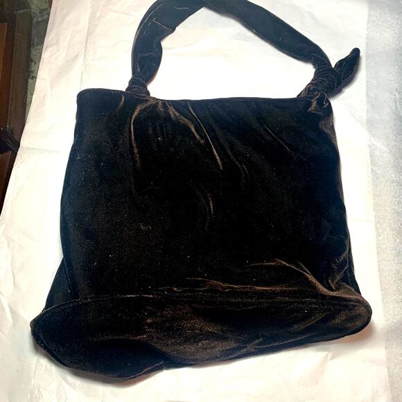 90s/Y2K LARGE VELVET BAG PURSE NEVER USED! - Picture 1 of 11